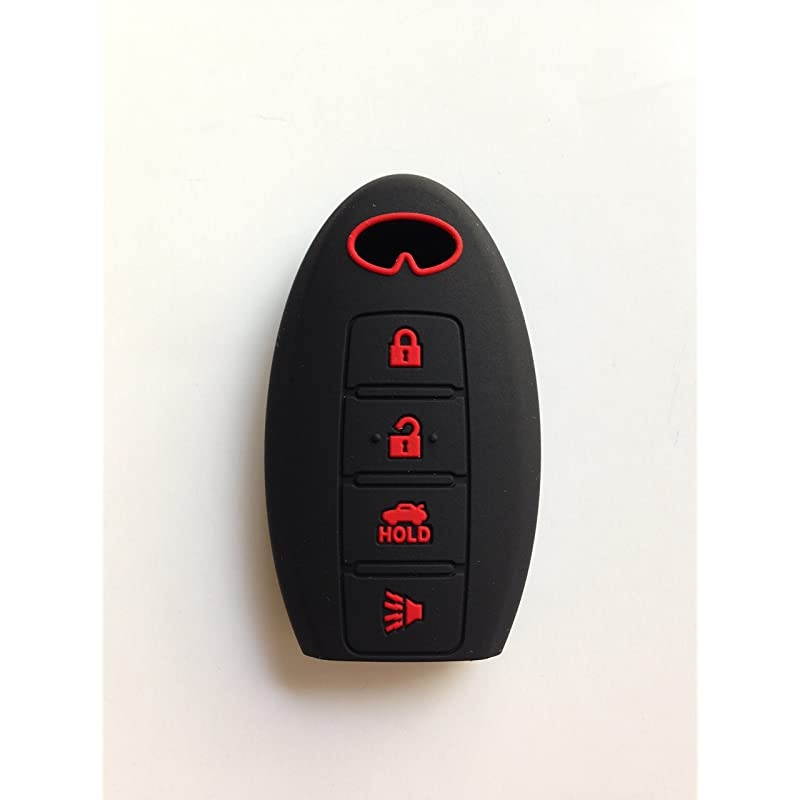 with red Words Fob Remote Key Case Cover for Infiniti EX35 FX35 FX50 G35 G37 M35 M35h M45 M56 QX56 Smart KR5S180144014 S180144014 KR55WK48903