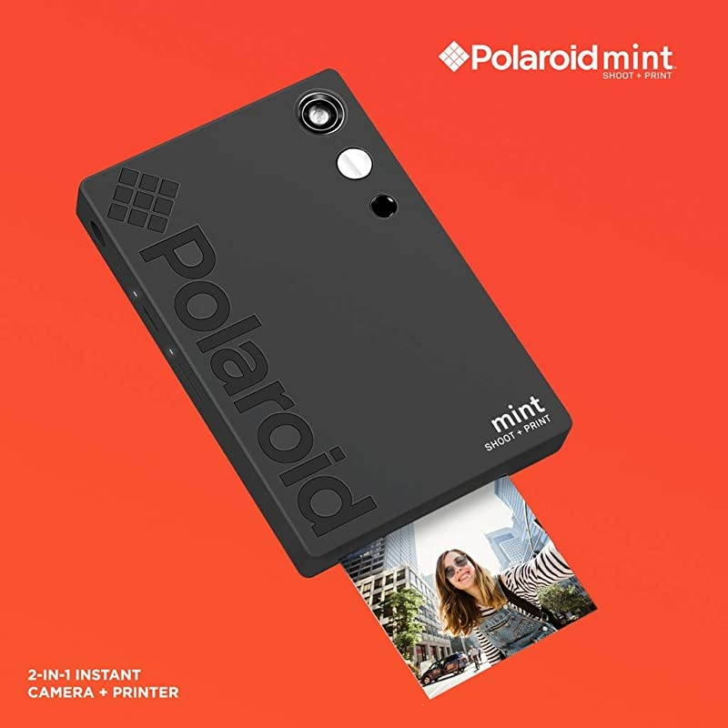 Polaroid Mint Instant Print Digital Camera (Black), Prints on  2x3 Sticky-Backed Photo Paper