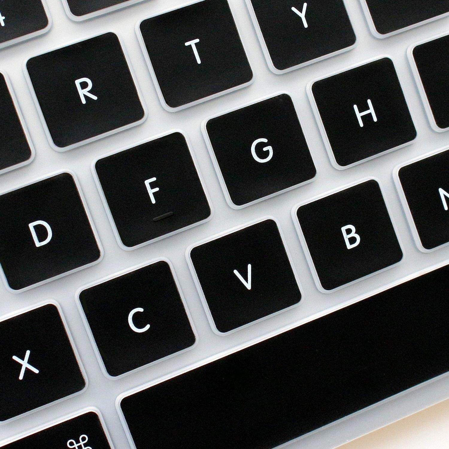 ProElife Ultra Thin Silicone Keyboard Protector Cover Skin for Apple iMac Magic Wireless Bluetooth Keyboard MLA22L/A (A1644, 2015 Released) U.S Layout, Black