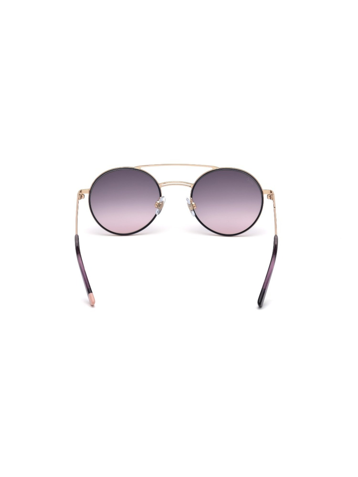 Web Eyewear Purple Round Sunglasses for Women Designed in Italy