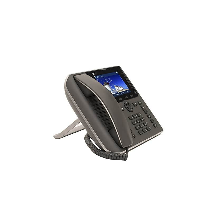 WiFi VOIP Phone with Power Adapter - 12-Line Cloud-Managed Gigabit Google Voice Phone with Color Display