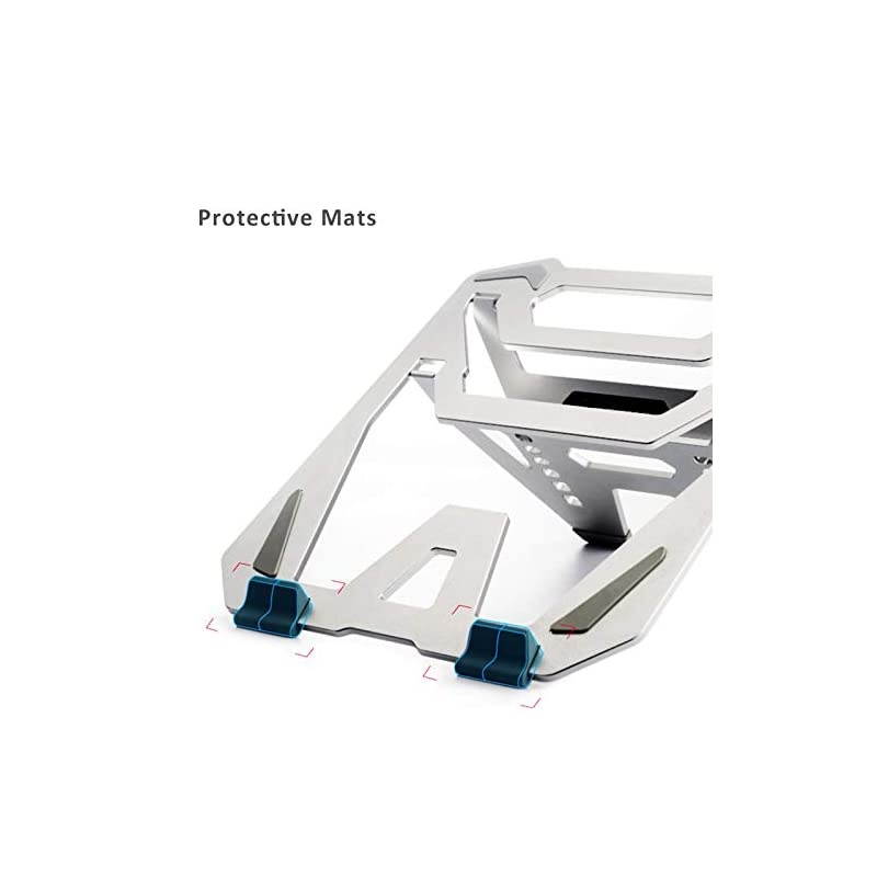 Adjustable Aluminum Silver Laptop Stand