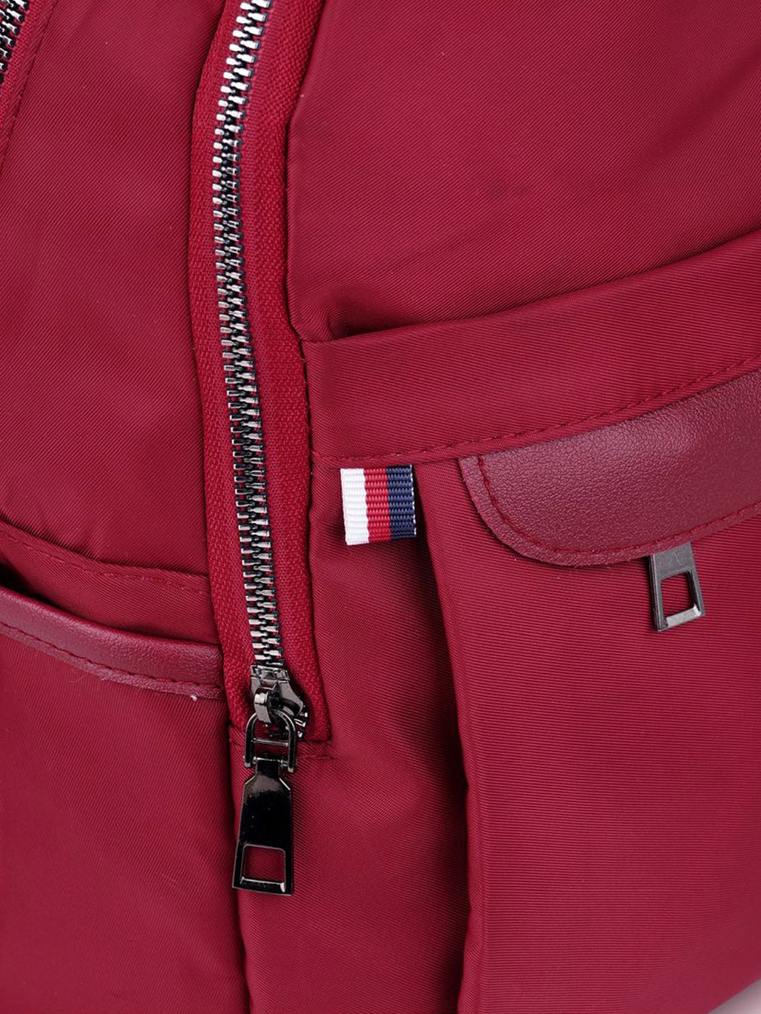 Angeline Red Polyester Medium Backpack