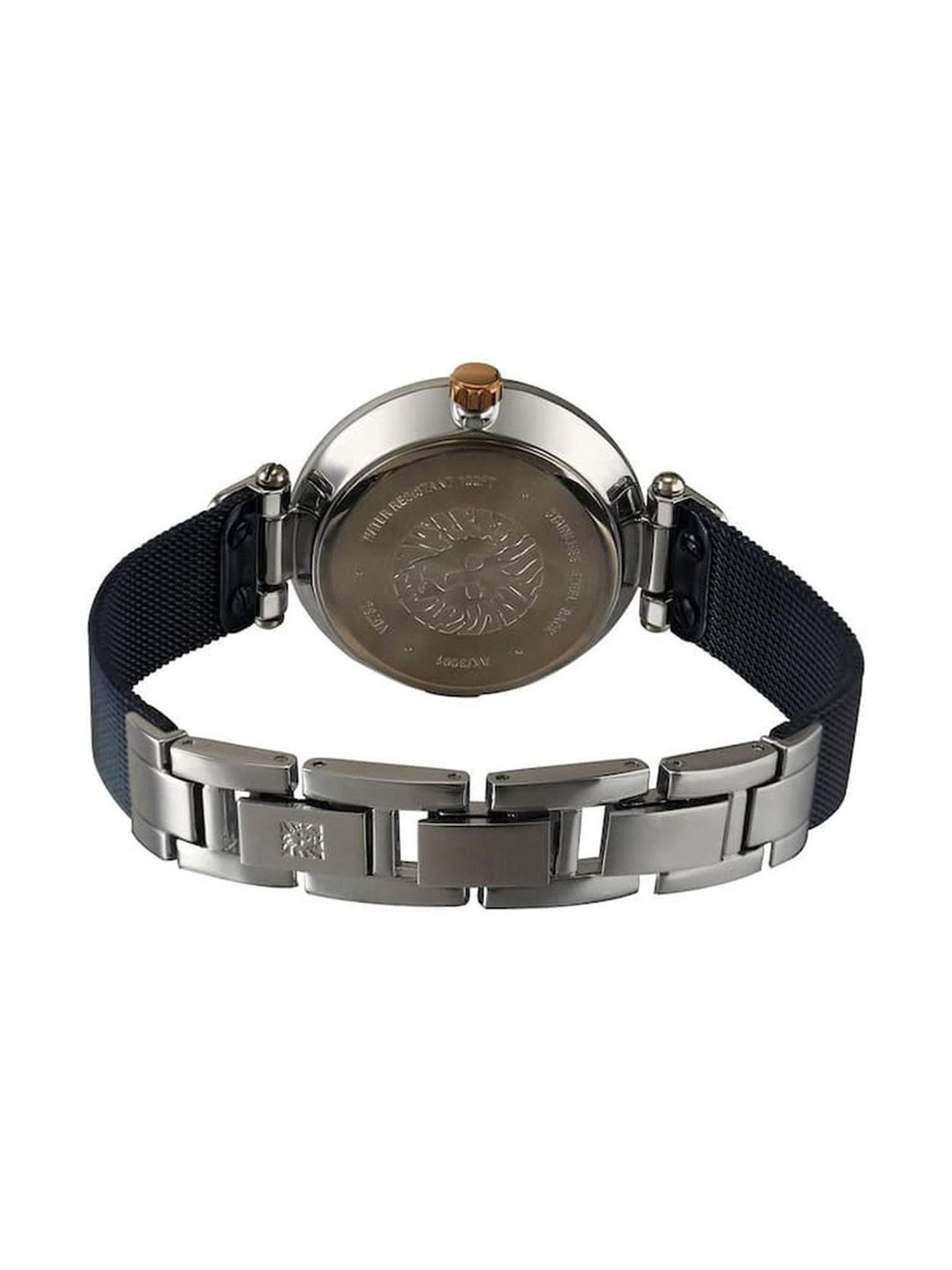 Anne Klein NEAK3001BLRT Crystals Analog Watch for Women