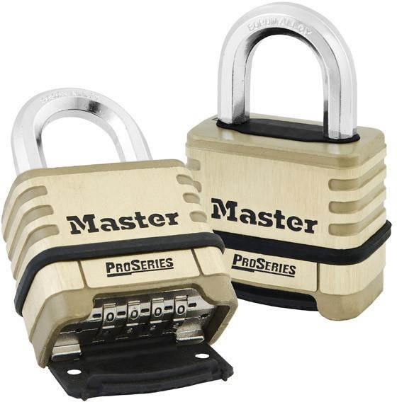 MASTER LOCK 1175D Combination Padlock,Bottom,Black/Silver