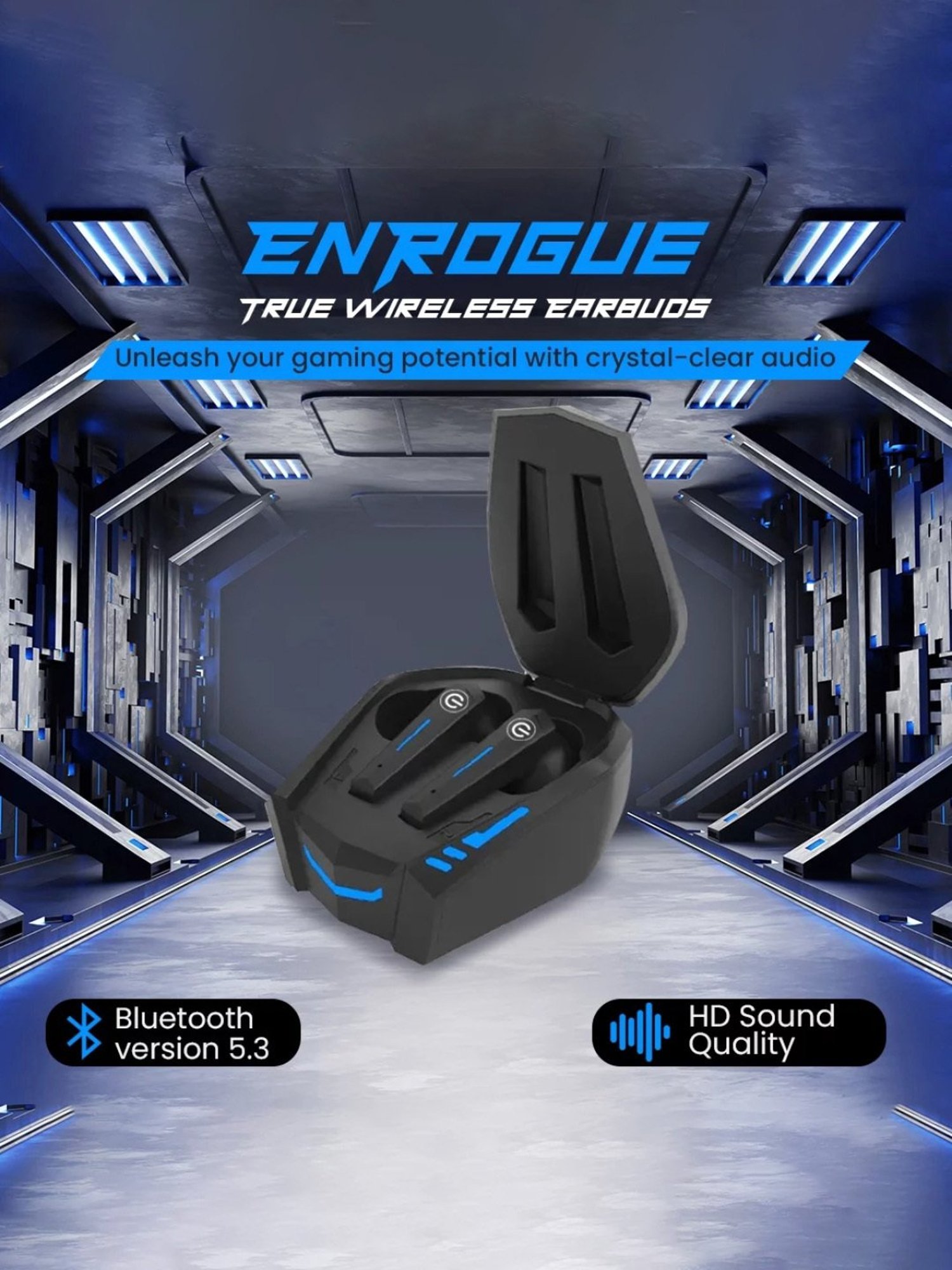 EVM TWS 03 In Ear Bluetooth Earbuds with Standby 100 Hrs (Black, True Wireless)