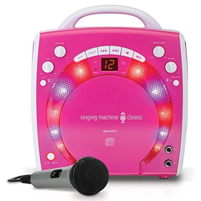 The Singing Machine SML283P Portable Karaoke Systems (Pink)