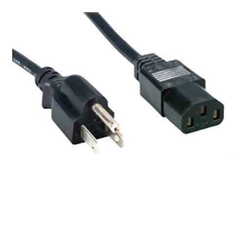144" Shielded PC Power Cord in Black