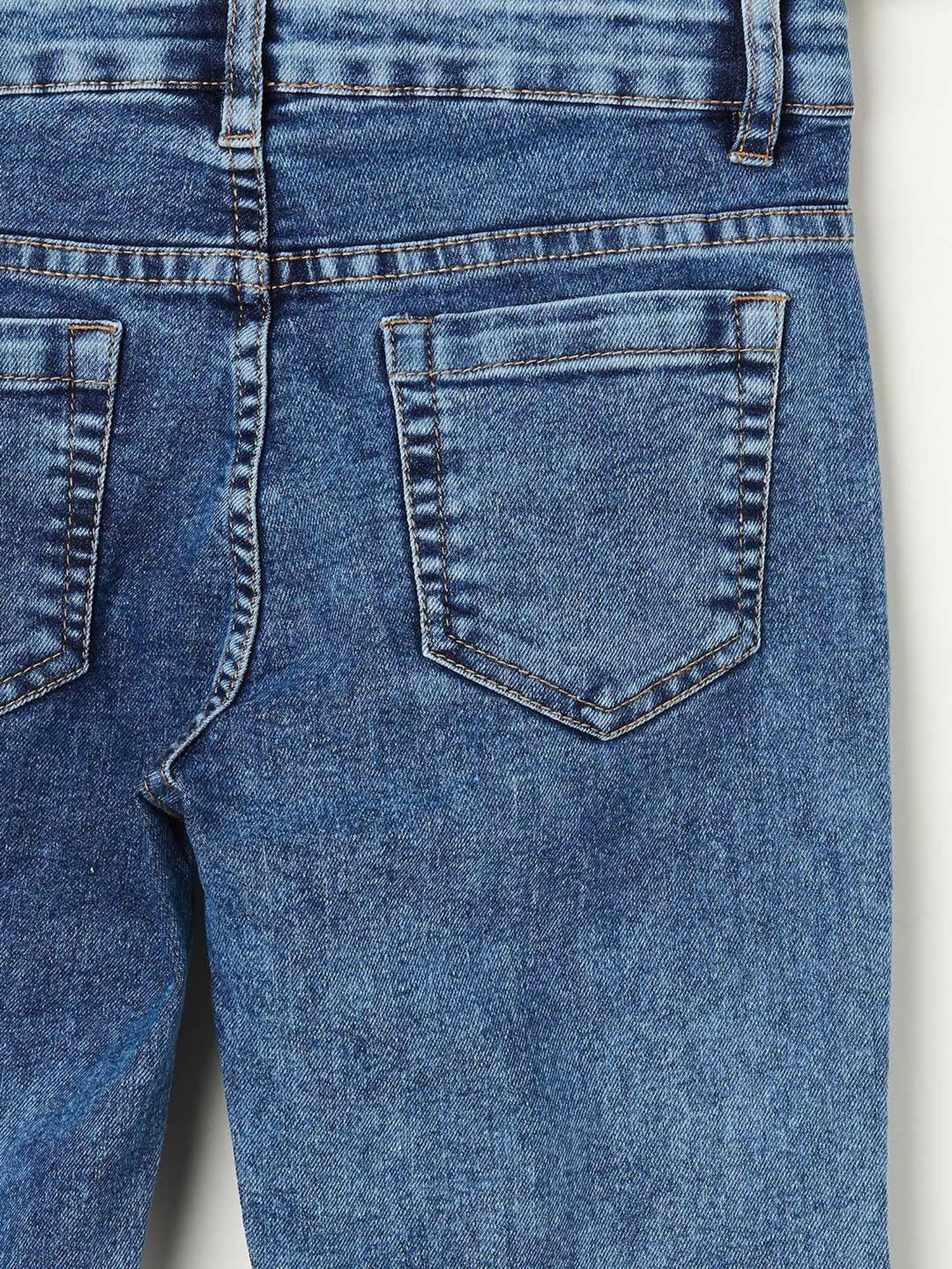 GJ baby Girls Blue Washed Jeans