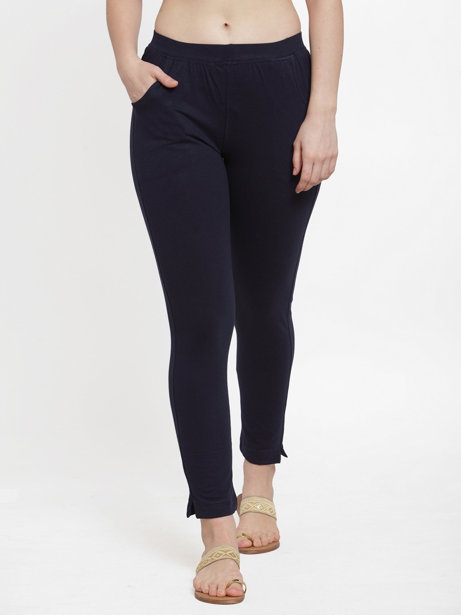 TAG 7 Maroon & Navy Cotton Pants - Pack Of 2