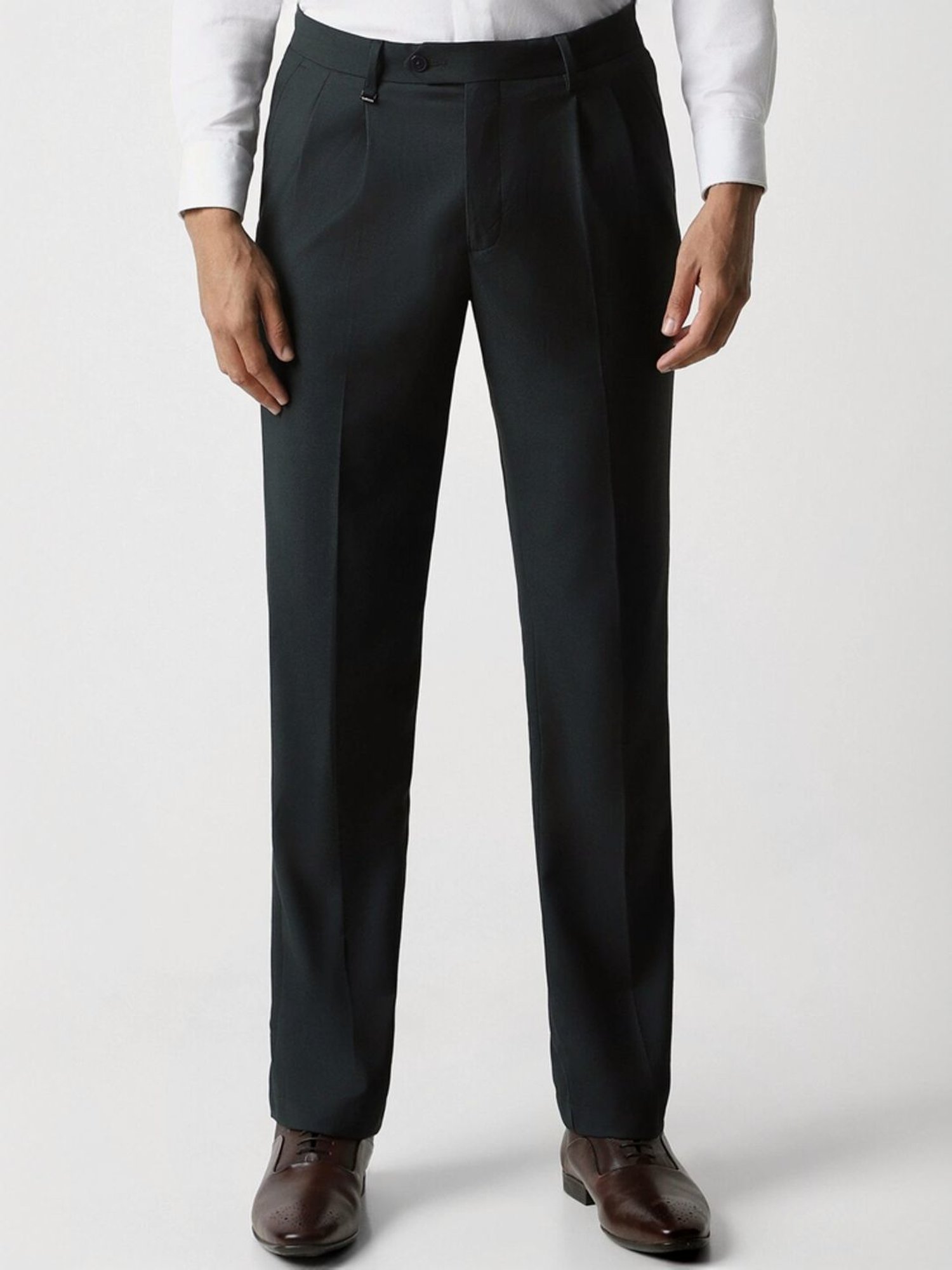 Van Heusen Navy Regular Fit Trousers