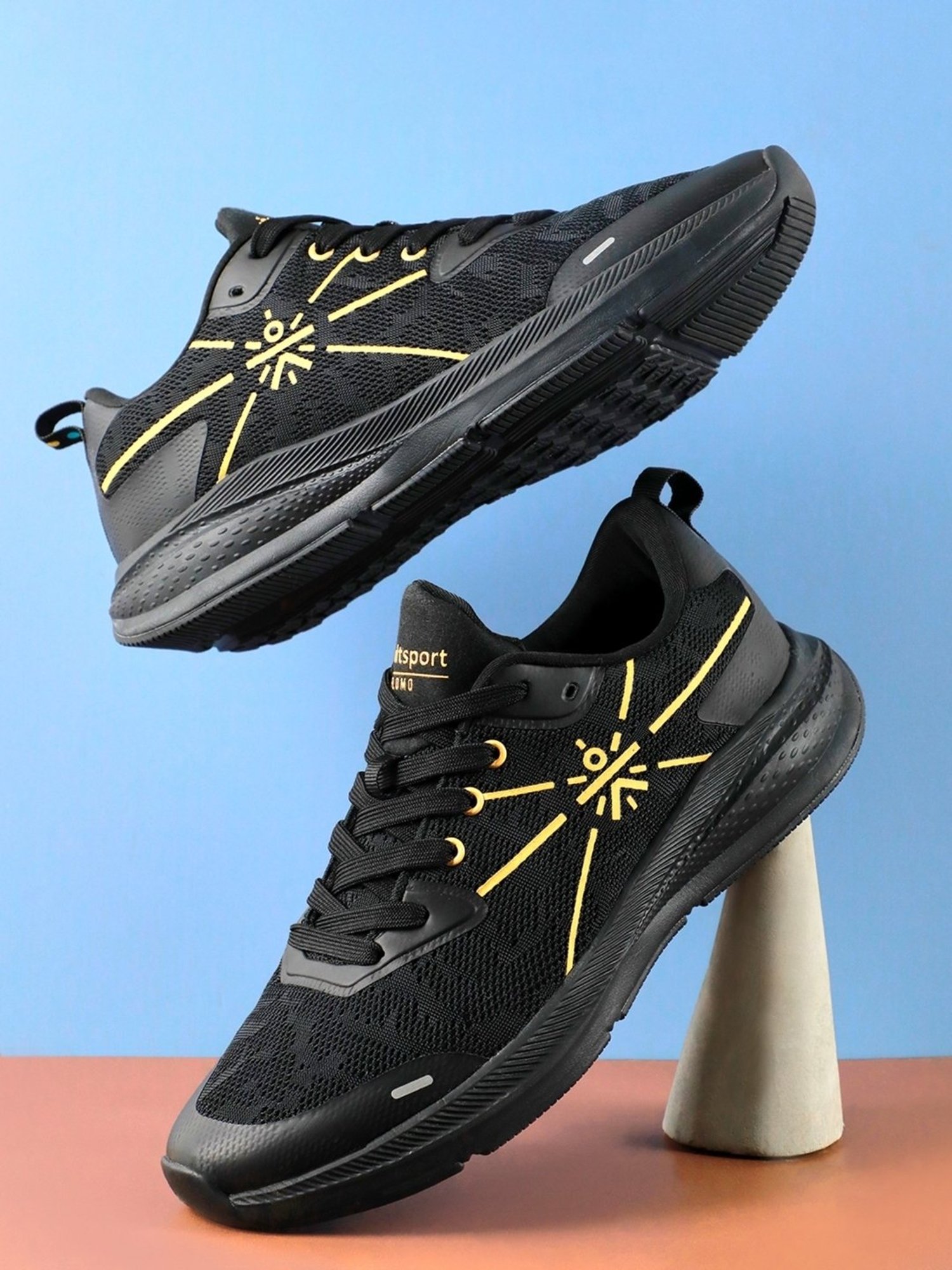 Cultsport Men's Flomo Black Running Shoes