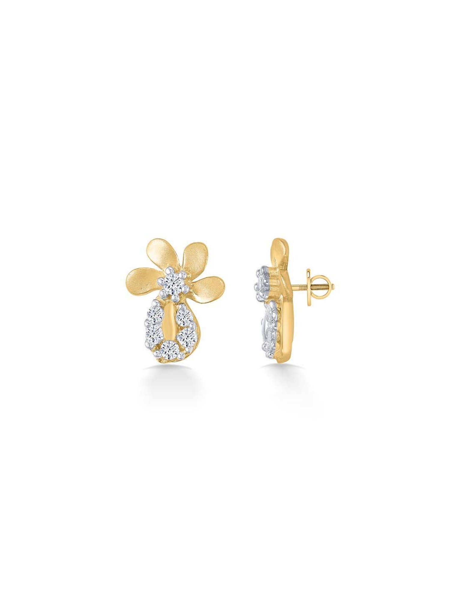 P.N.Gadgil Jewellers 22 Karat (916) BSI Hallmarked Yellow Gold Forest Friends Kids Earring For Kid