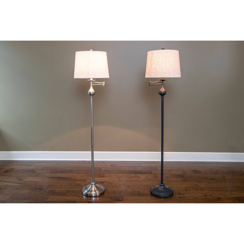 Franklin Iron Works Gentry Oil-Rubbed Bronze Downbridge Arc Floor Lamp