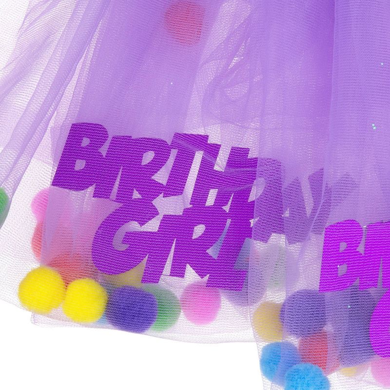 "Happy Birthday" Dress Up Costume Set Purple