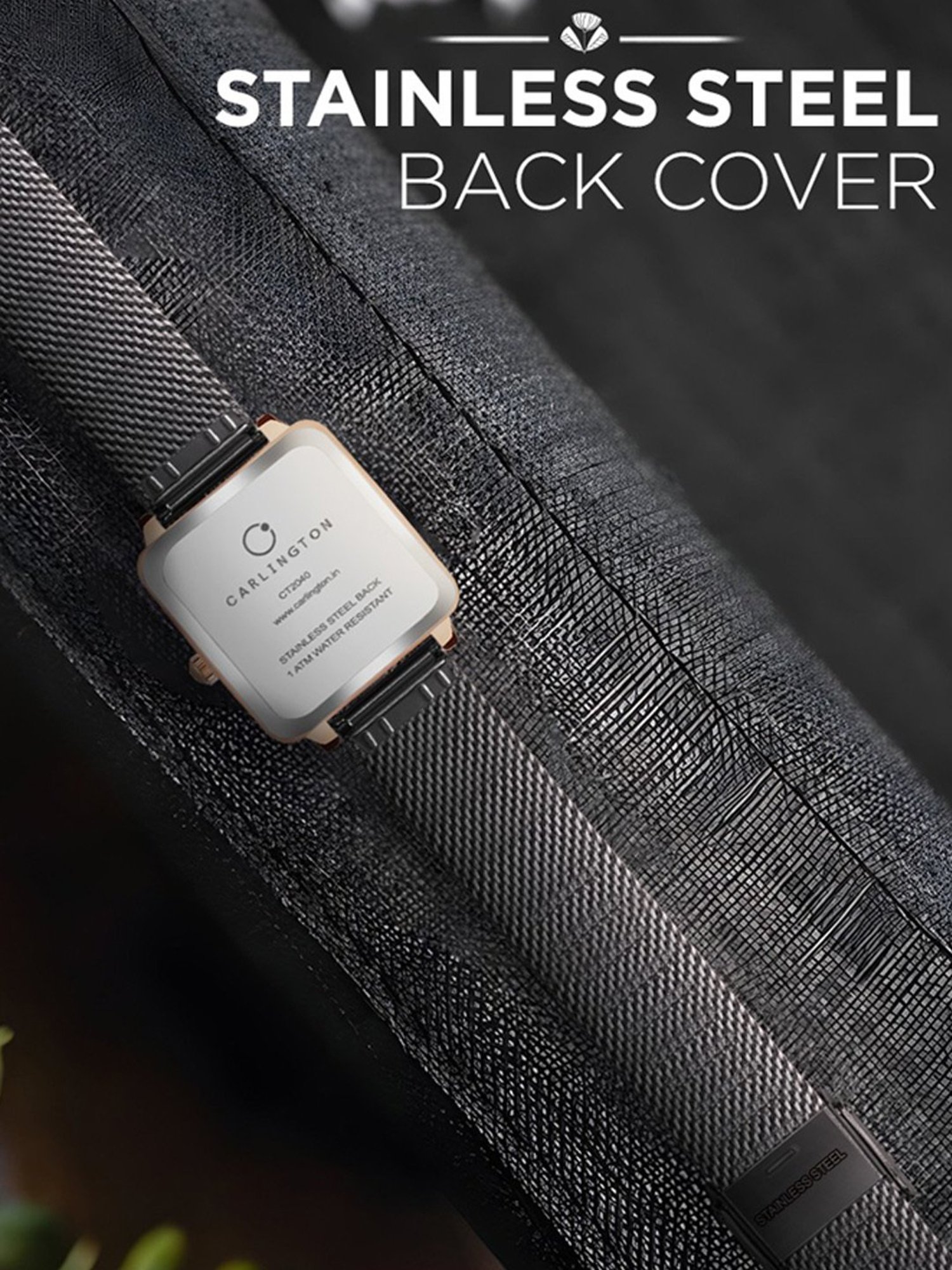 Carlington Iconic 2040 Black Analog Watch for Women