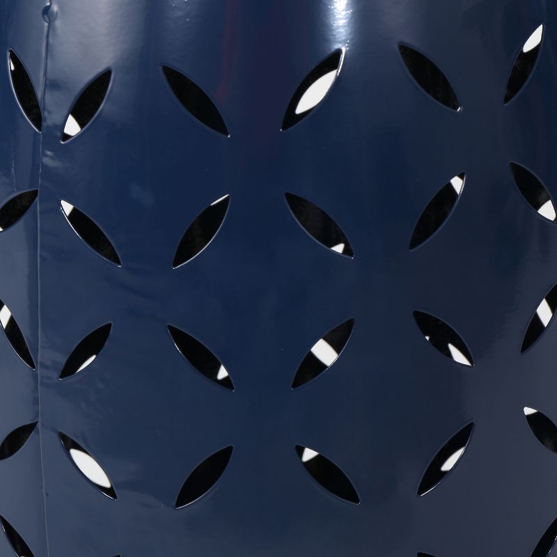 Lilac 12" Iron Side Table - Dark Blue - Christopher Knight Home