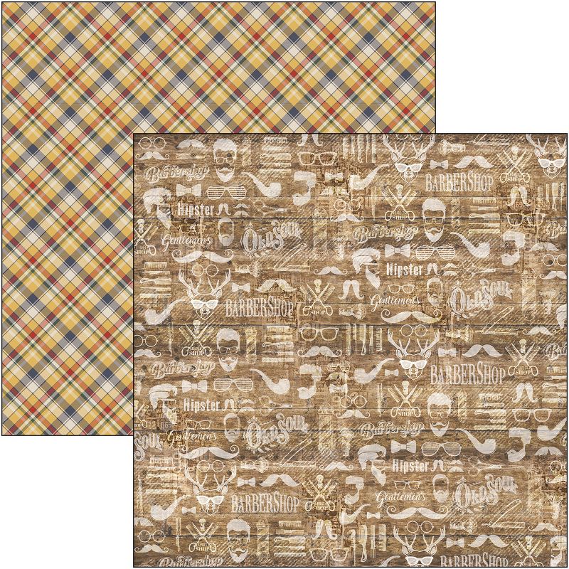 Ciao Bella Double-Sided Paper Pack 90lb 12"X12" 12/Pkg-Hipster, 12 Designs/1 Each