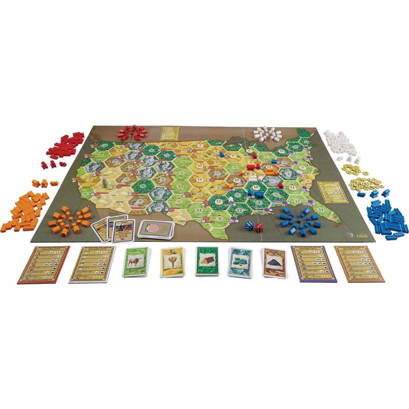 Mayfair Games Catan Histories Settlers of America Trails to Rails Board Game