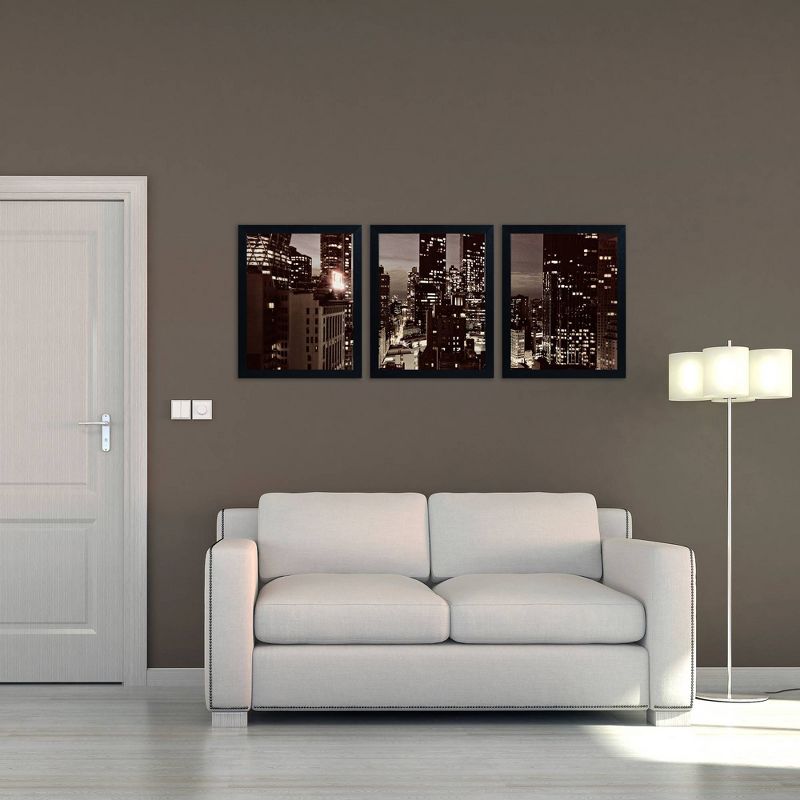 3pc NYC After Dark by Ariane Moshayedi - Trademark Fine Art