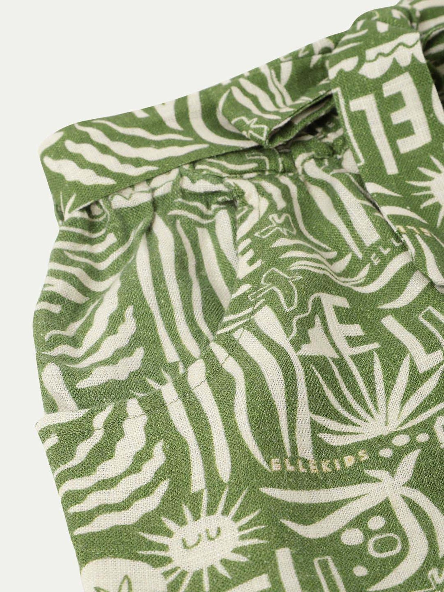 Elle Kids Green Cotton Short