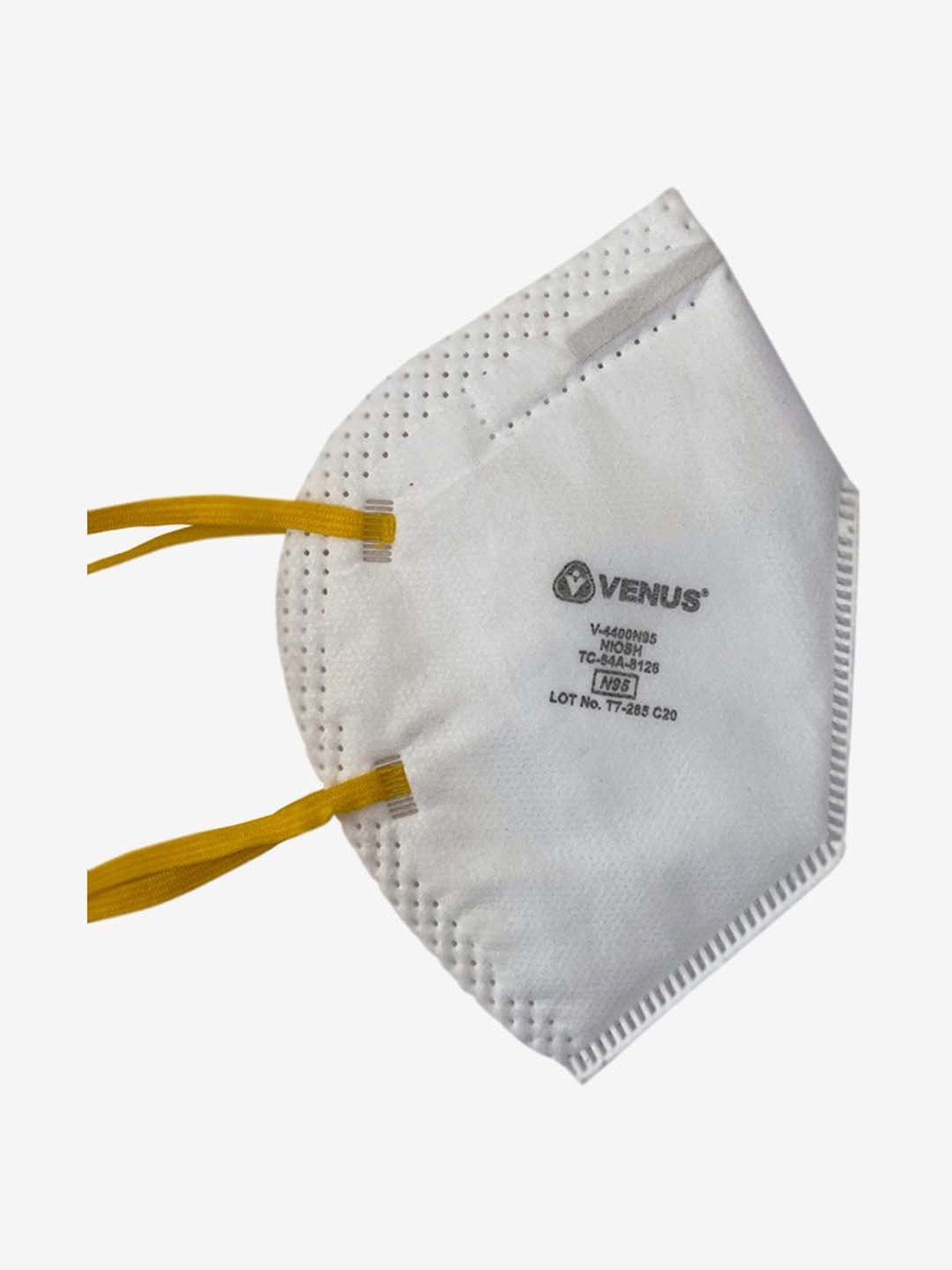 Venus Folding NIOSH N95 Dust Respirator Pollution Mask (Pack of 5, White)