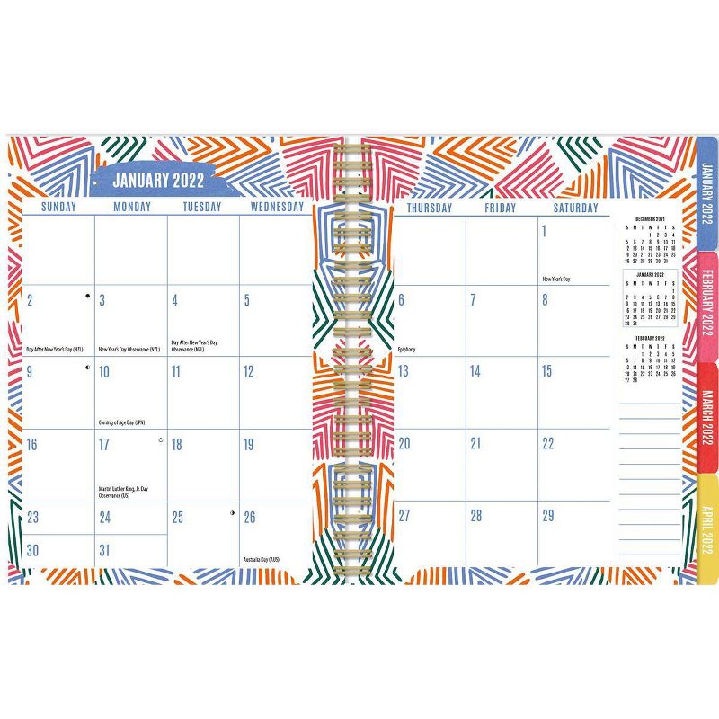 2021-22 17 Month Agenda Planner 9.5" x 11" Collier Campbell - Wells St. by Lang