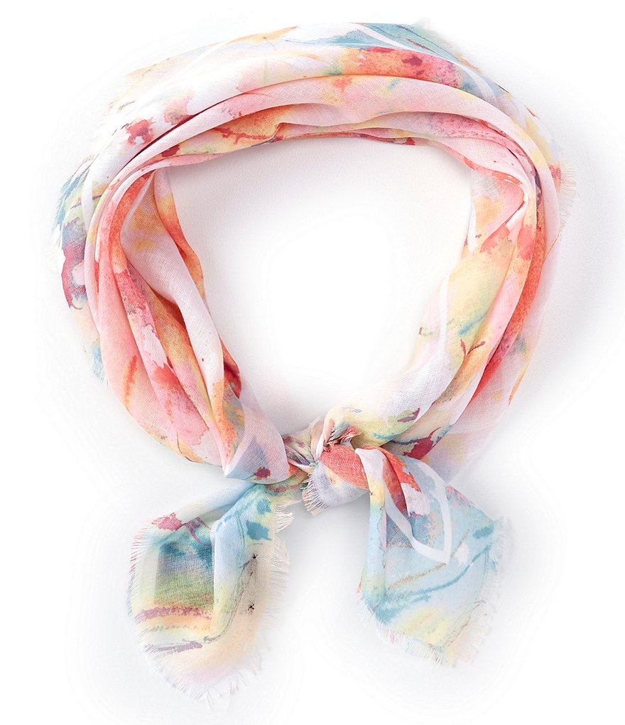 Echo Hammered Silk Oblong Scarf
