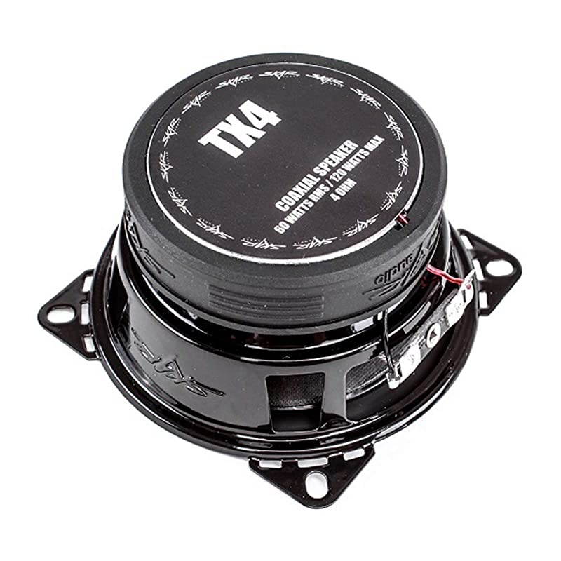 TX4 4" 120W 2-Way Elite Coaxial Car Speakers, Pair