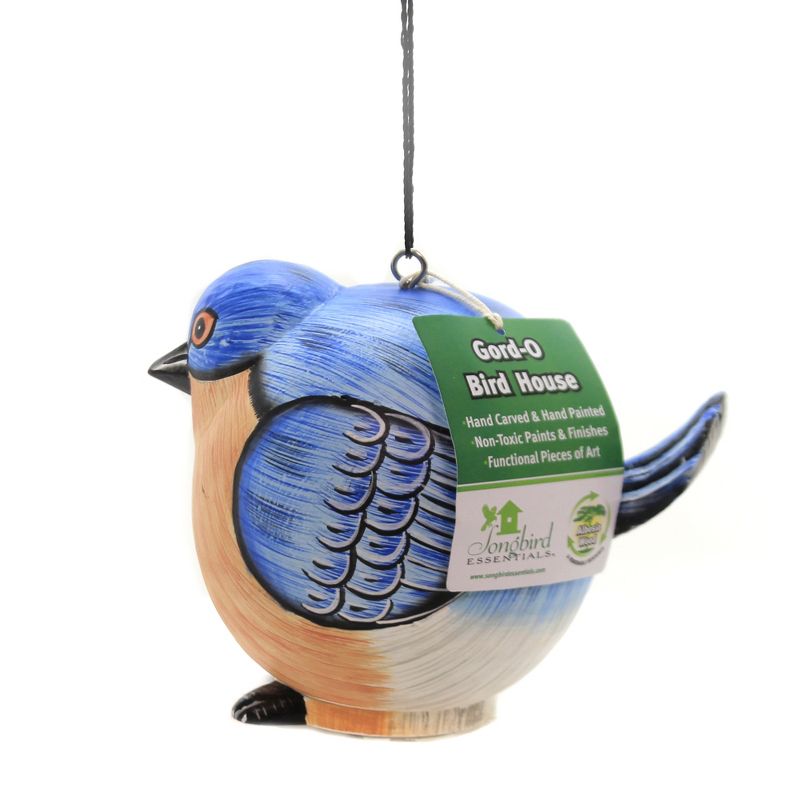 Home & Garden 6.5" Bluebird Gord-O Birdhouse Abesia Songbird Gold Crest Distributing  -  Bird And Insect Houses