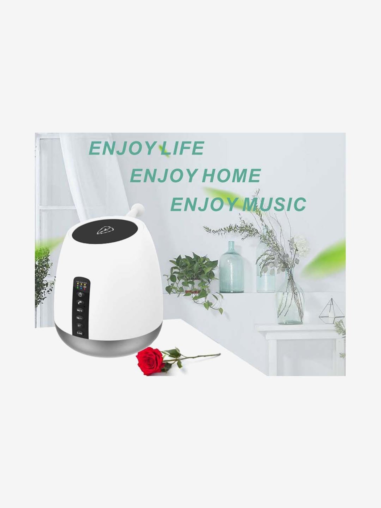 BPS5 5 quot Outdoor Weather Resistant Bluetooth Patio Speakers Pair White