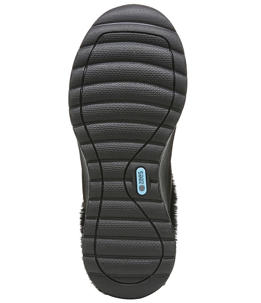 Bzees Golden Cozy Washable Slip-On Stretch Fabric Faux Fur Mules