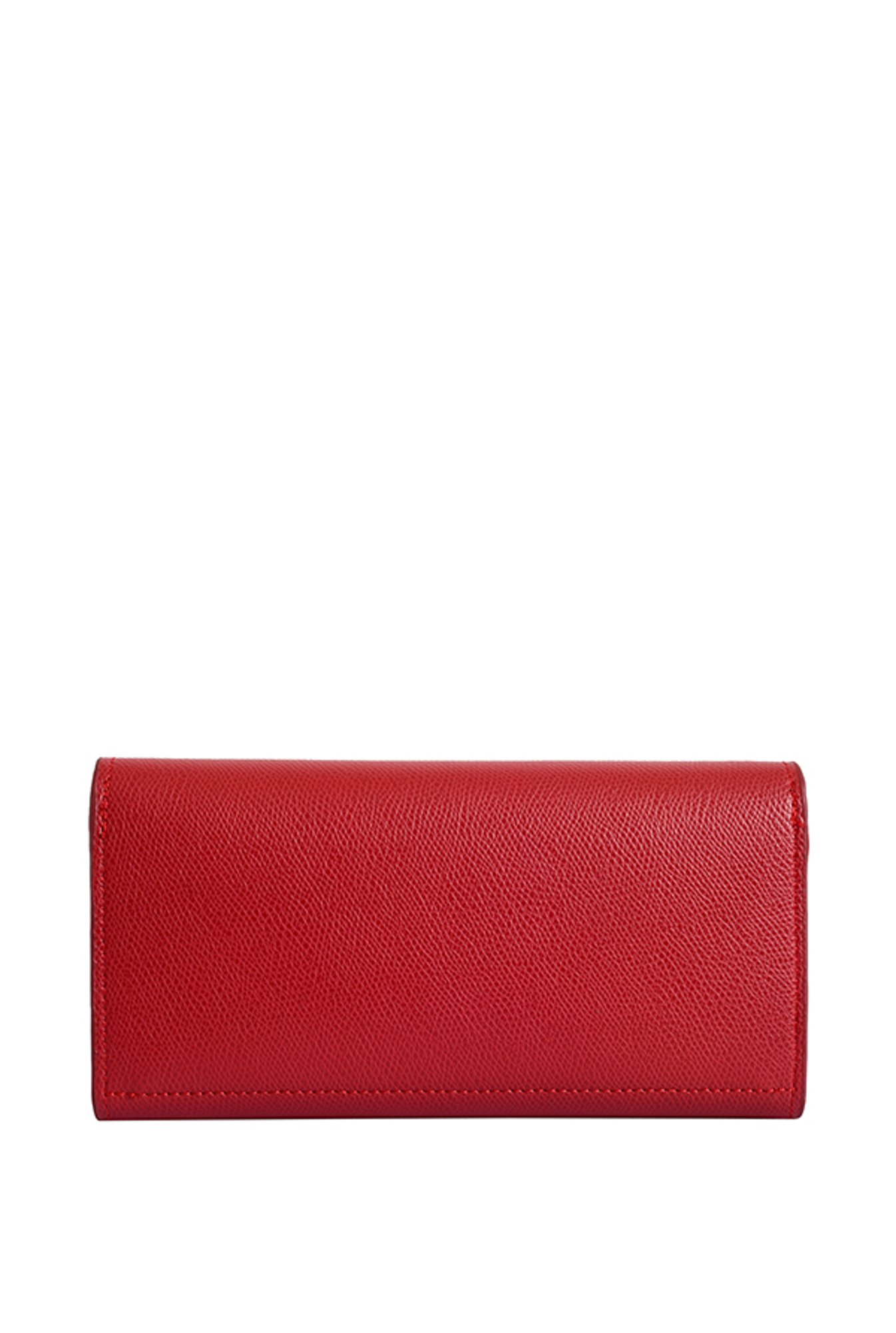 Lino Perros Red Solid Tri-Fold Wallet