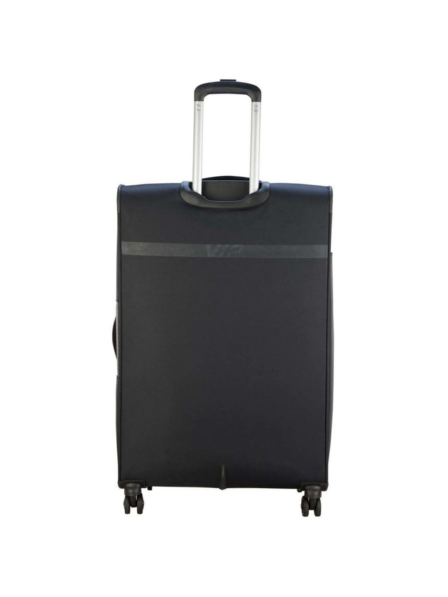 VIP Cardinal Str Exp Black Striped Soft Large Trolley Bag - 51.5 cm