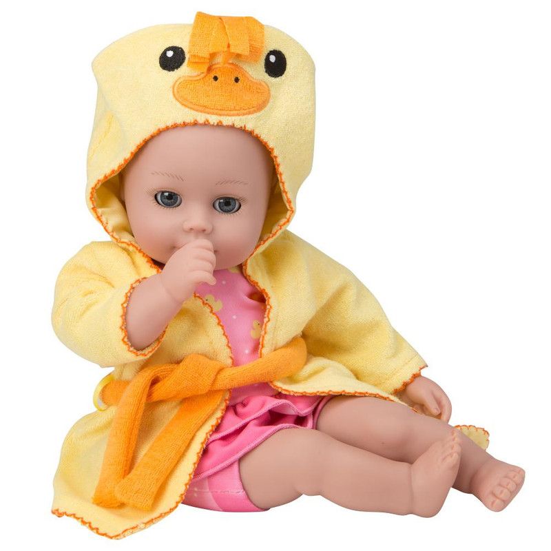 Adora Baby Bath Toy Ducky, 13 inch Bath Time Doll with QuickDri Body