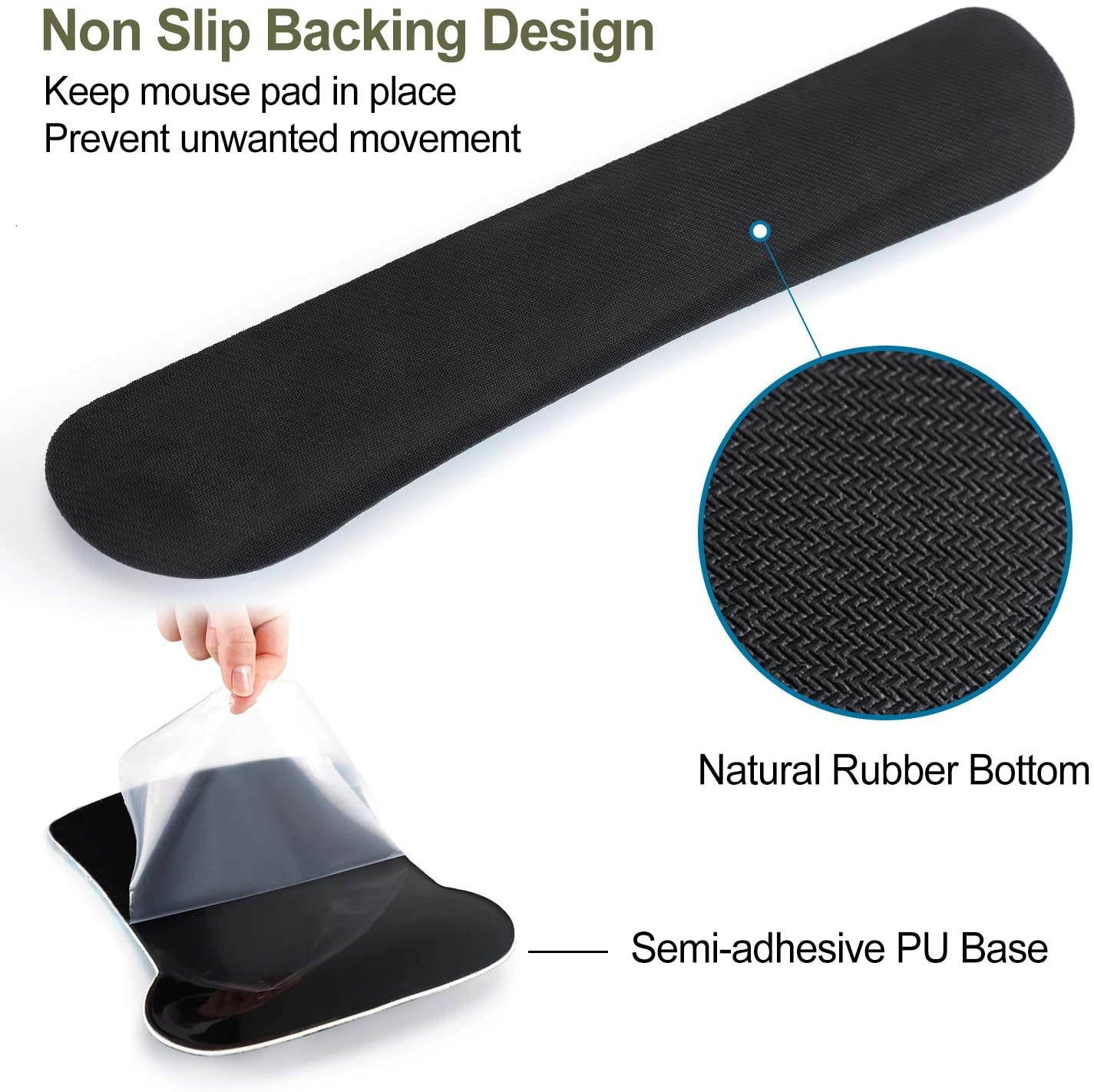 Keyboard Pad Wrist Rest Mouse Pad, ToLuLu Gel Ergonomic Mouse Pads Wrist Support for Computer Laptop Home Office, Mousepad Keyboard Wrist Support Memory Foam for Easy Typing Pain Relief, Mandala Arts