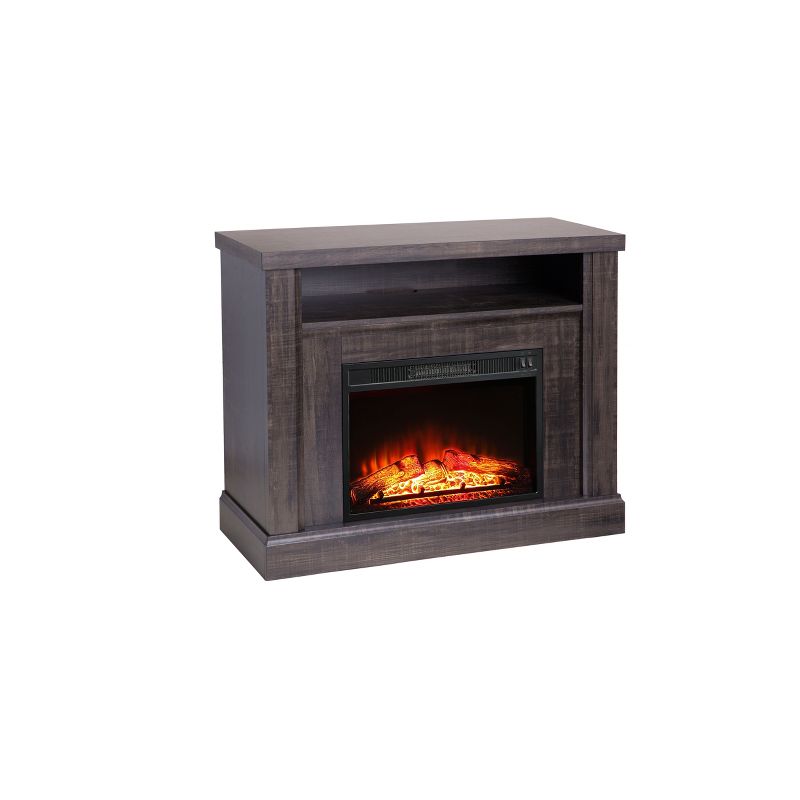 Rosemark 3 Door Media Credenza TV Stand for TVs up to 66" Gray - Treasure Trove Accents