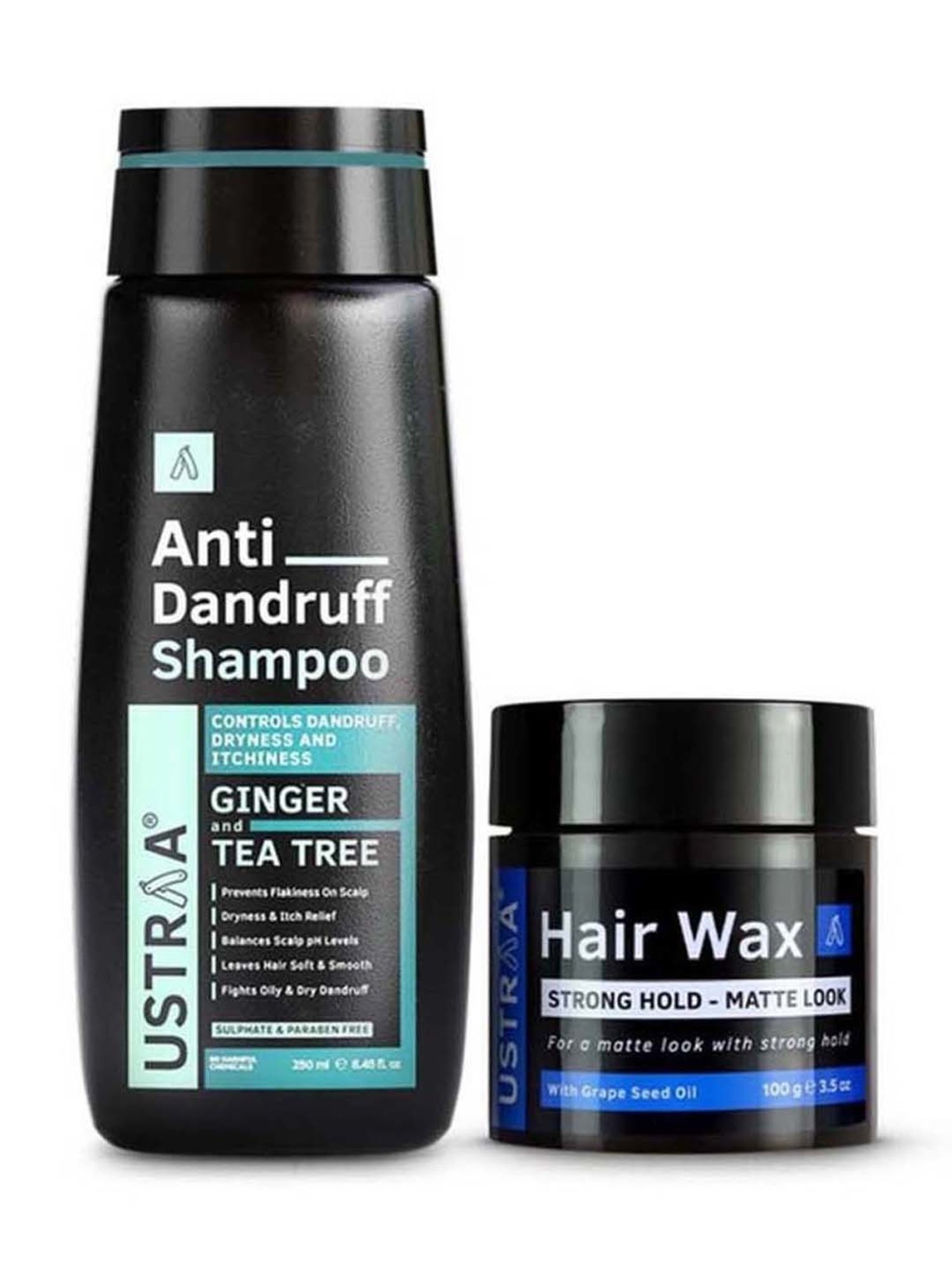 Ustraa Anti Dandruff Shampoo & Hair Wax Strong Hold