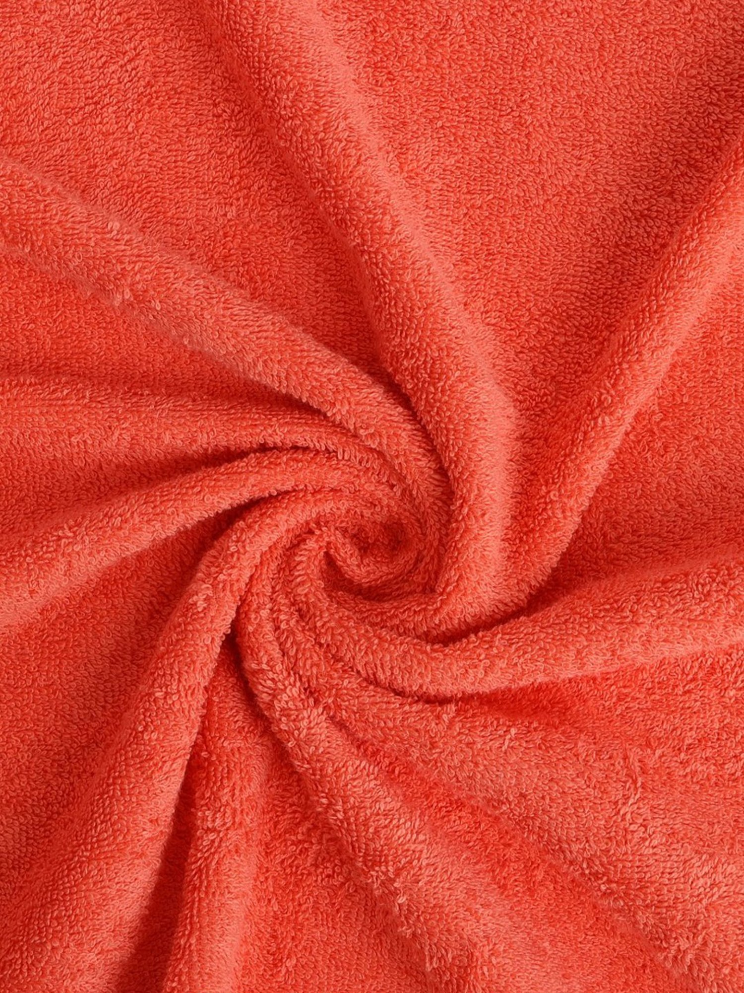 Spaces Atrium Self Orange 500 GSM Cotton Bath Towel - Set of 4