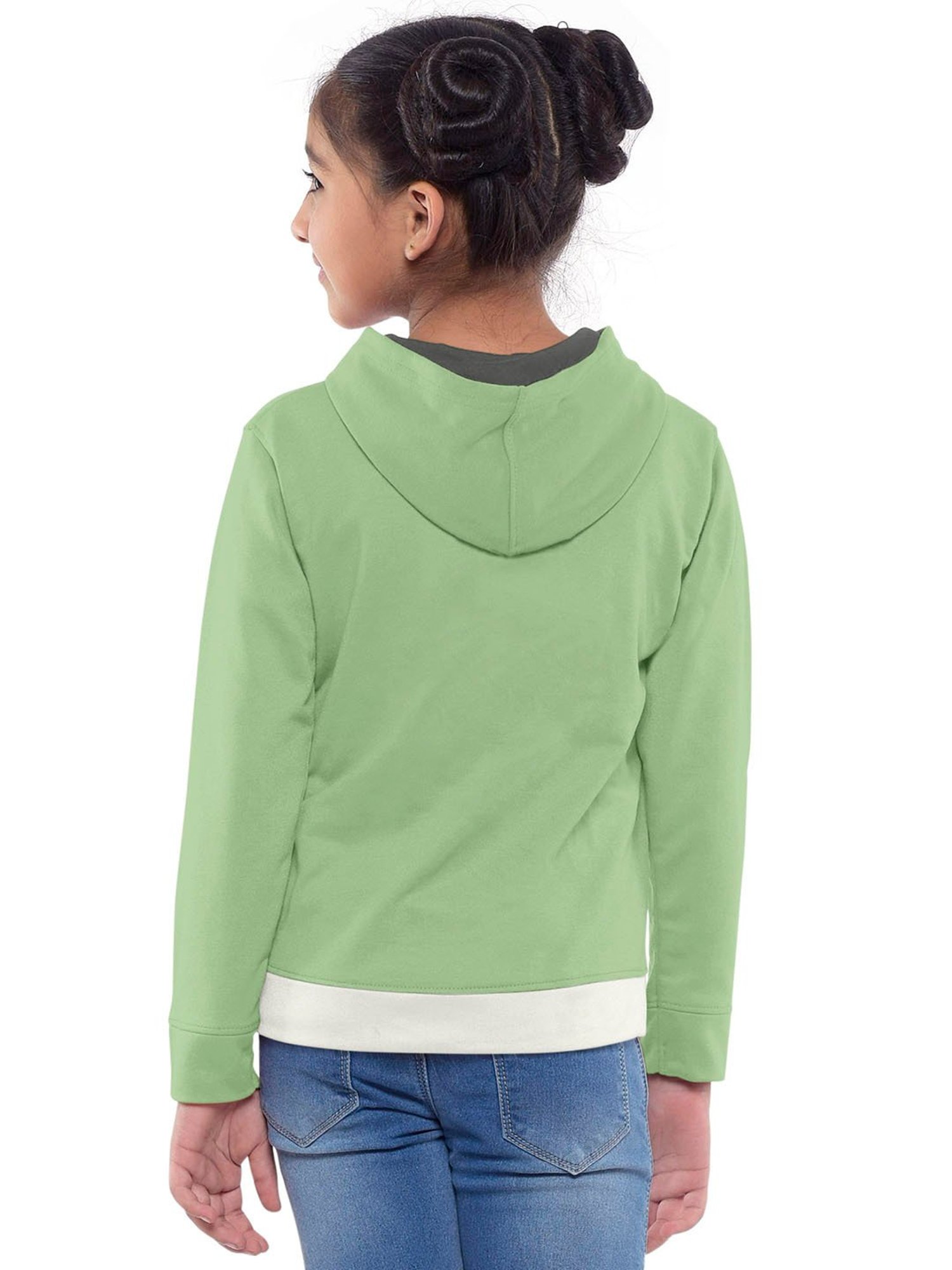 HELLCAT Green & Orange Printed Full Sleeves Sweatshirt(Pack Of 2)