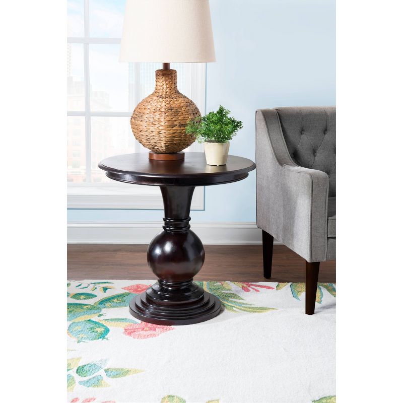 Dante Round Accent Table Espresso - Powell Company