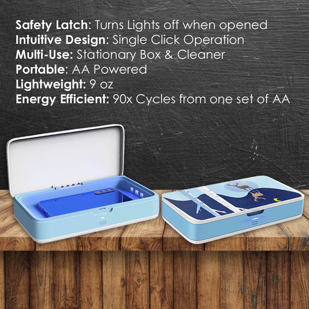 Kids Pro Multi Function Wireless Stationary Box (Hard Case) w/ Removable Pencil Insert and 360 Cleaning