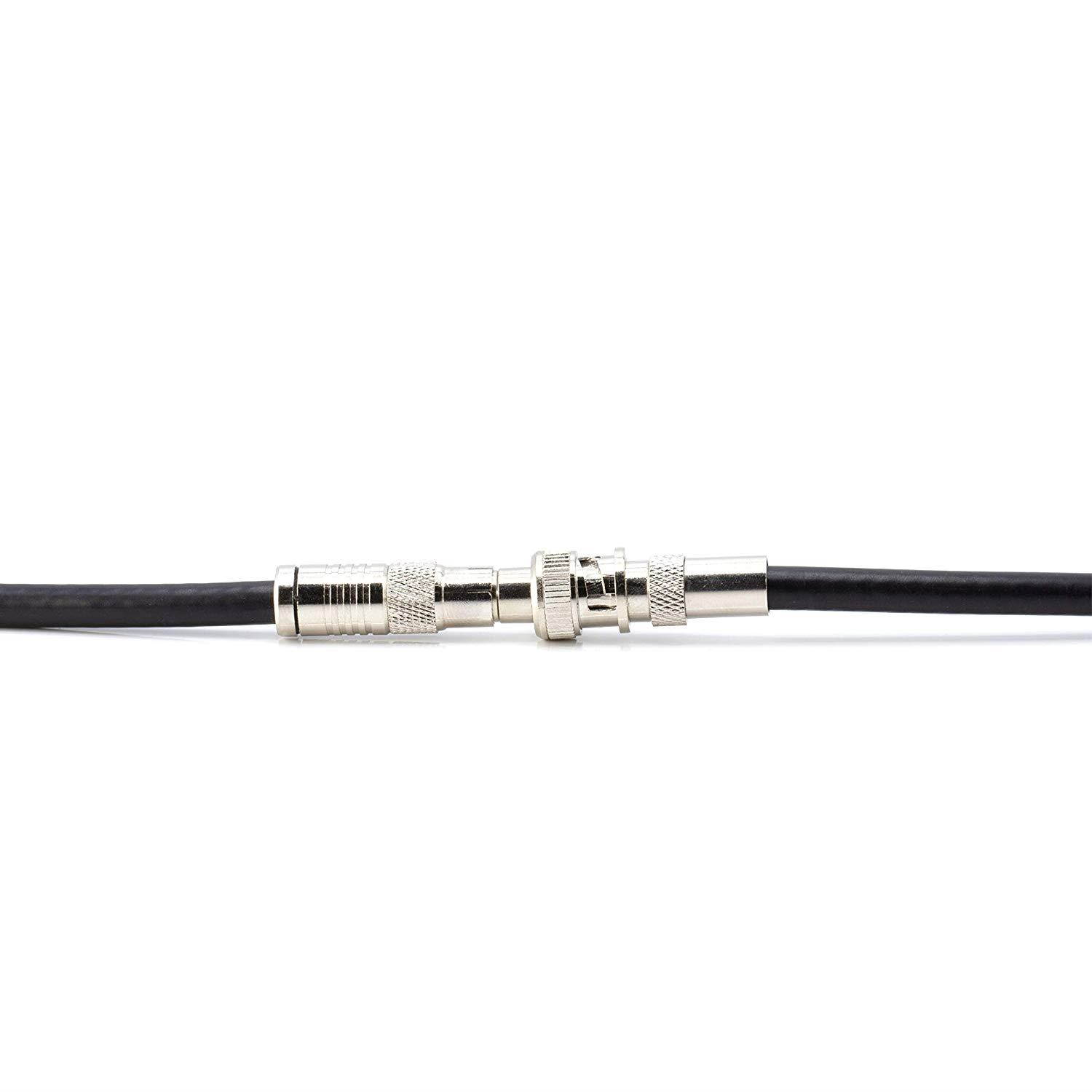 BNC Male to RCA Female Adapter | CCTV Connector Coupler Plug - 10 Pack