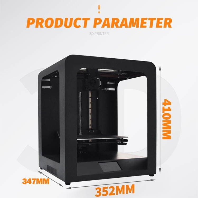 3.5 inch Touch Screen Auto-leveling Pause Resume Printing Desktop 3D Printer with Crystal Glass