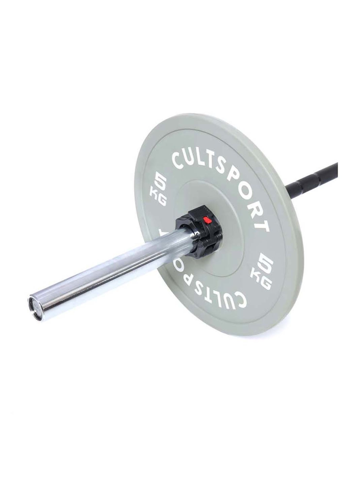 Cultsports Grey Colour Bumper Plate with Rubber Coating (5kg x 2)