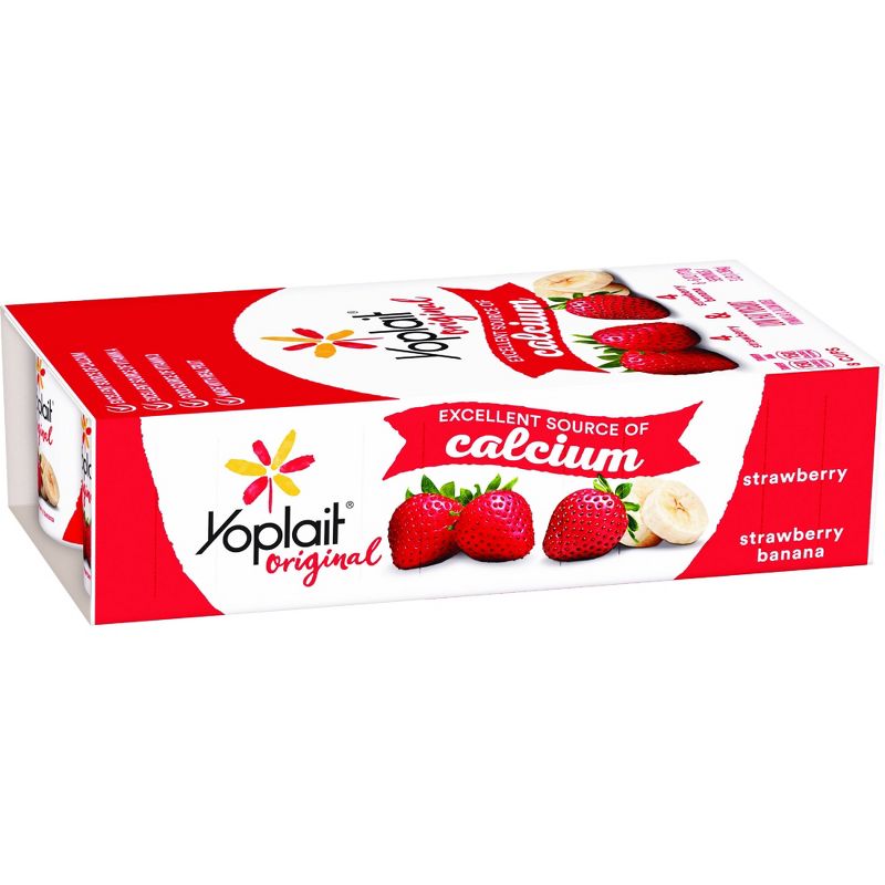 Yoplait Original Strawberry and Strawberry Banana Yogurt - 8pk/6oz Cups