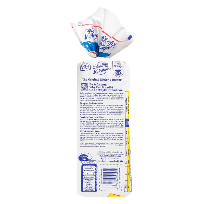 Health Life White Bread - 16oz
