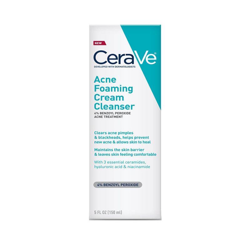 CeraVe Acne Foaming Cream Cleanser - 5 fl oz