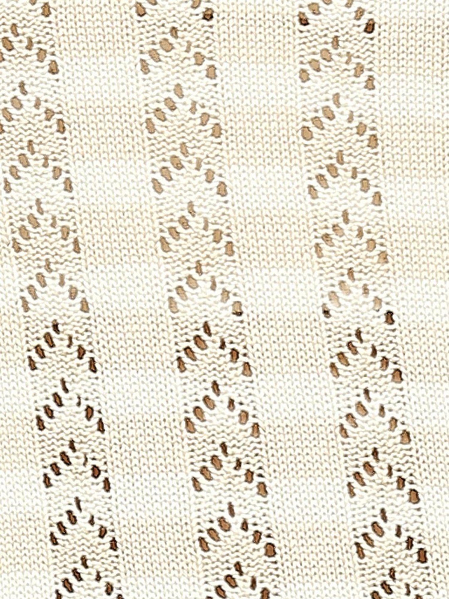 Pepe Jeans Beige Self Pattern Sweater