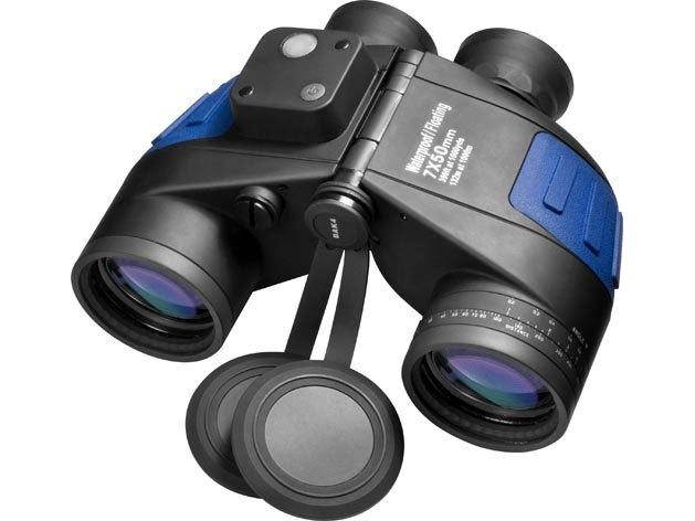 BARSKA AB10798 Waterproof Marine Binoculars w/Built-In Rangefinding Reticle